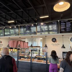 Marabella Old World Pizza - Menu board and order counter