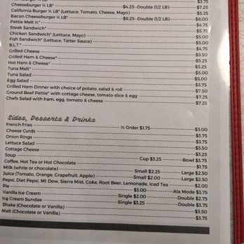 The Diner - Menu 02/2023 - Diners Near Me - Fond du Lac, Wisconsin The Diner - Menu 02/2023 - Diners Near Me - Fond du Lac, Wisconsin