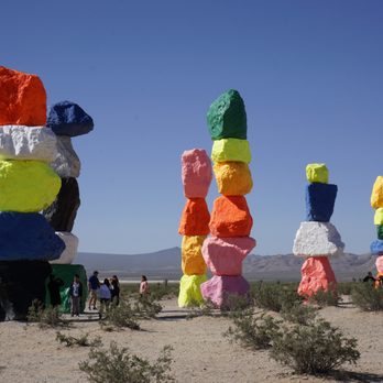 Seven Magic Mountains - Public Art Near Me - Las Vegas, Nevada Seven Magic Mountains - Public Art Near Me - Las Vegas, Nevada
