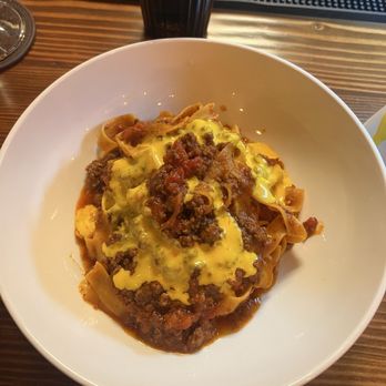 American Way Pasta - Bolognese with a cheddar sauce - Wine Bars Near Me - Phoenix, Arizona American Way Pasta - Bolognese with a cheddar sauce - Wine Bars Near Me - Phoenix, Arizona