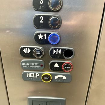 Comfort Suites Topeka Northwest - Elevator buttons - hope you don't need to close the doors - Hotels Near Me - Topeka, Kansas