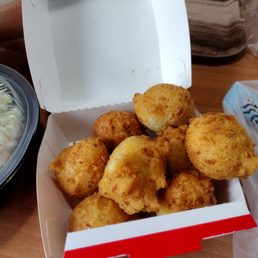Hush puppies that come with the 8piece family meal