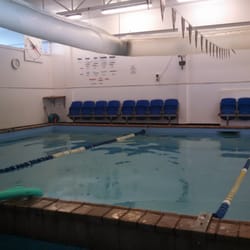 Hilton Brown Swimming - Empty pool, little kid lesson area