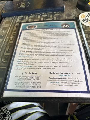 Menu photo 2 Rum Runners Christiansted, VI