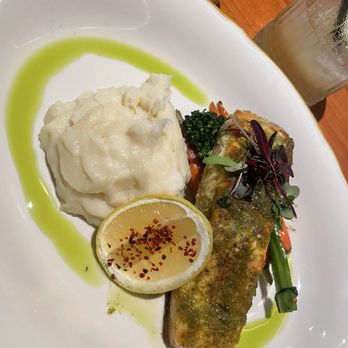 Zon Zon - Salmon dish - Mediterranean Near Me - Dallas, Texas Zon Zon - Salmon dish - Mediterranean Near Me - Dallas, Texas