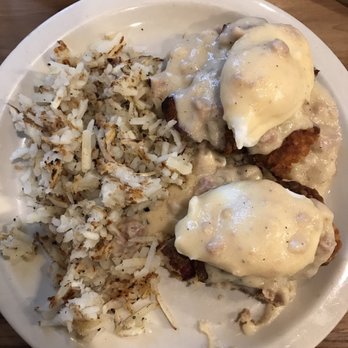 Seven Mile Cafe - Country eggs benny. 10/10 would recommend - Breakfast & Brunch Near Me - Denton, Texas Seven Mile Cafe - Country eggs benny. 10/10 would recommend - Breakfast & Brunch Near Me - Denton, Texas