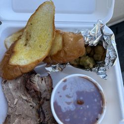 Dustin's Bar-B-Q - This is the brisket dinner! Mostly fat and barely enough for a sandwich. $25 with a sweet tea! Won't be back again!