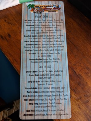 Menu photo 8 Woody's Dewey Beach Dewey Beach, DE