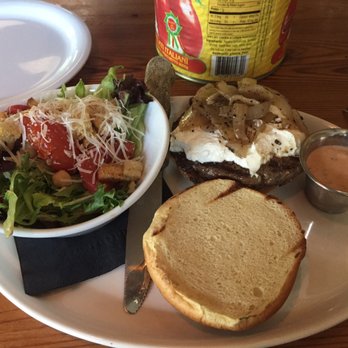 Pitch - Burger with goat cheese and supposed to be caramelized onions and somewhere fig sauce. Overall average taste. - New American Near Me - Omaha, Nebraska Pitch - Burger with goat cheese and supposed to be caramelized onions and somewhere fig sauce. Overall average taste. - New American Near Me - Omaha, Nebraska