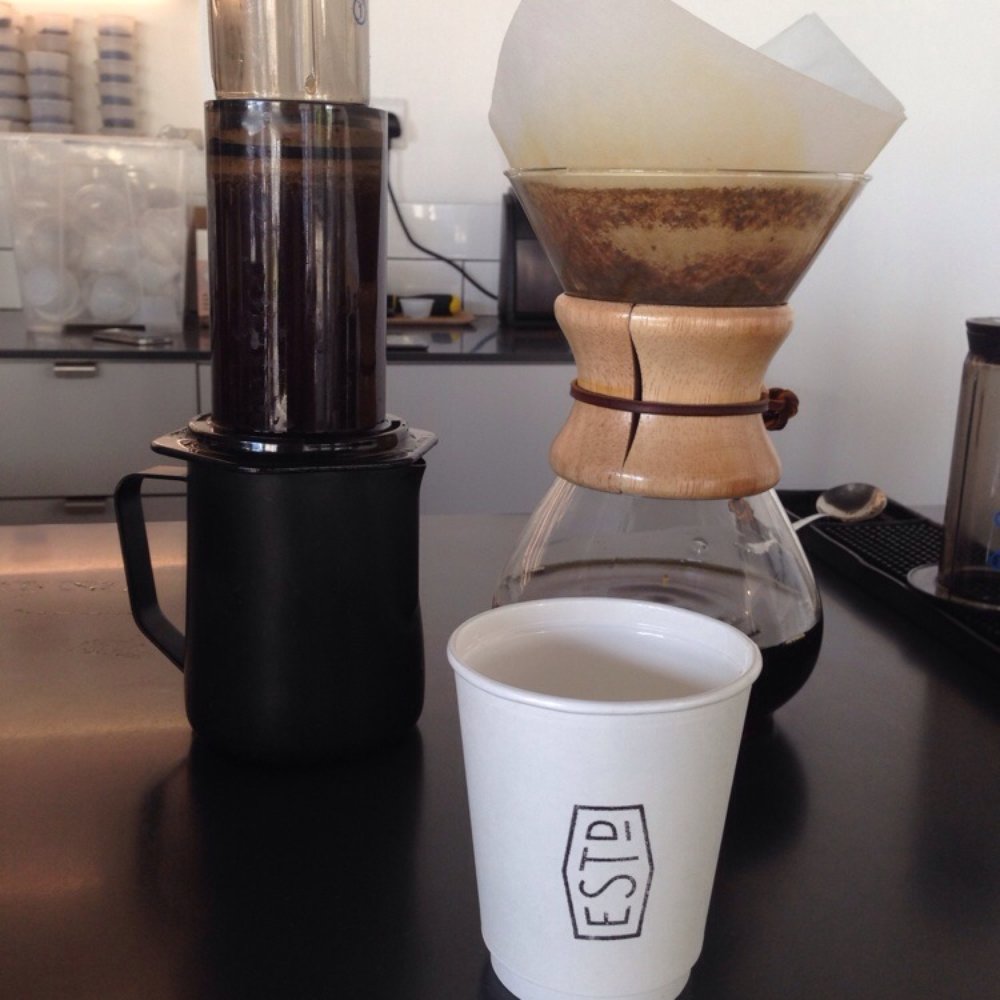 Aeropress and Chemex for our coffees :) Aeropress and Chemex for our coffees :)