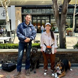 Tiger's graduation at Santana Row with mom, Rene, and a furry friend! Tiger's graduation at Santana Row with mom, Rene, and a furry friend!