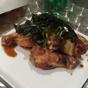 Ba Mien Bistro - Basil chicken wings. (Not impressed) - Vietnamese Near Me - Houston, Texas