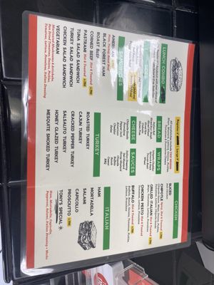 Menu photo 7 Tony's Deli Burbank, CA