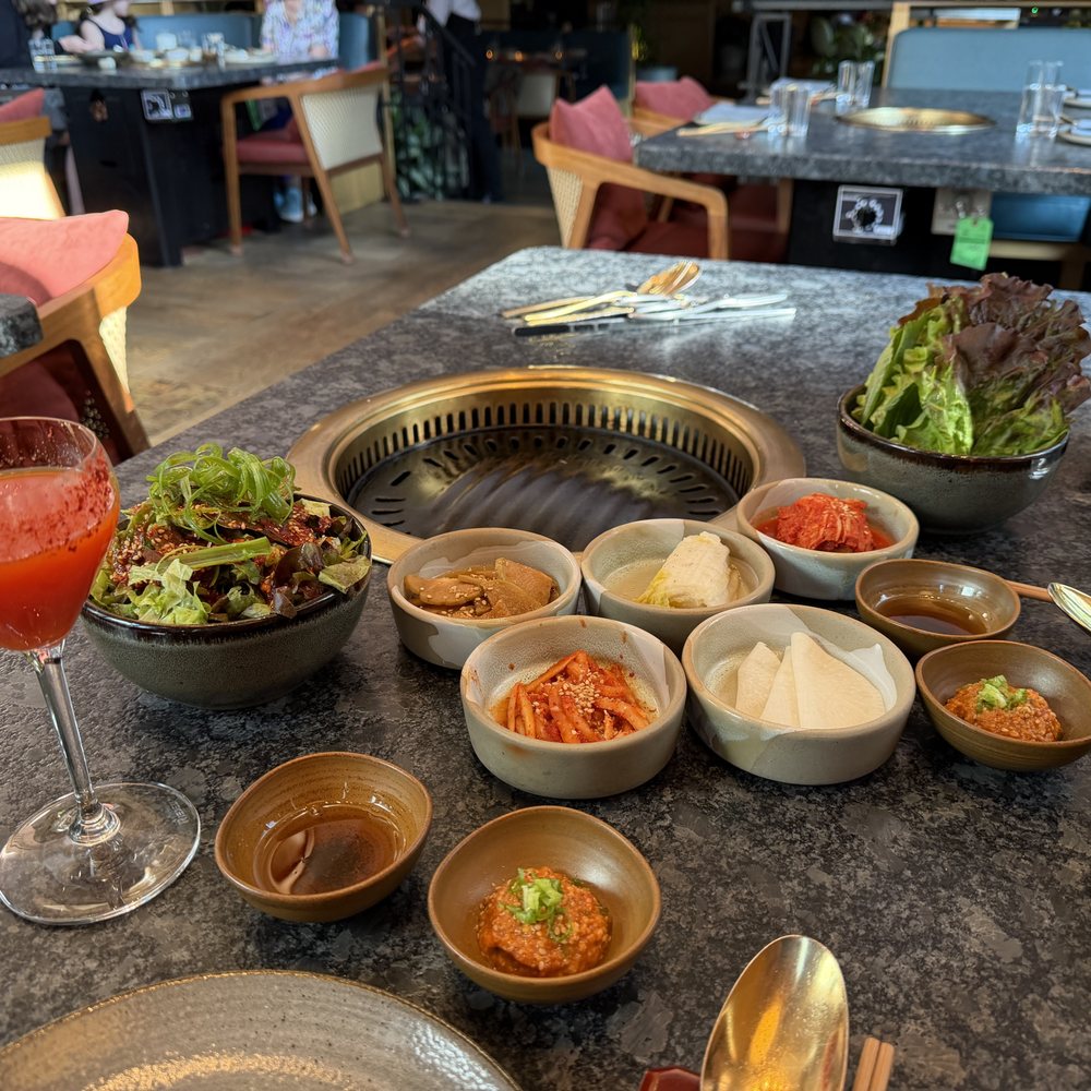 Perilla korean steakhouse - Chef's set, nice spread (waiting on the steak cuts) - Steakhouses Near Me - Chicago, Illinois Perilla korean steakhouse - Chef's set, nice spread (waiting on the steak cuts) - Steakhouses Near Me - Chicago, Illinois