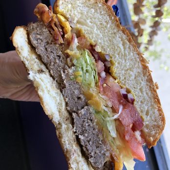 Hazelwoods On the Bay - inside the bacon cheeseburger - Delis Near Me - San Diego, California Hazelwoods On the Bay - inside the bacon cheeseburger - Delis Near Me - San Diego, California