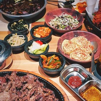 Oseyo - Jajangmyeon, Oseyo KFC Meal and Bulgogi spread. - Korean Near Me - Austin, Texas Oseyo - Jajangmyeon, Oseyo KFC Meal and Bulgogi spread. - Korean Near Me - Austin, Texas