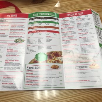 Zoner's Pizza - a pizza menu on a table - Chicken Wings Near Me - Rincon, Georgia Zoner's Pizza - a pizza menu on a table - Chicken Wings Near Me - Rincon, Georgia
