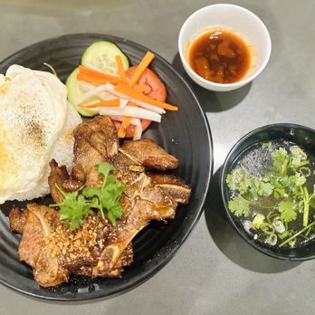 Window Cafe - Rice with pork chops &egg - Coffee & Tea Near Me - San Jose, California