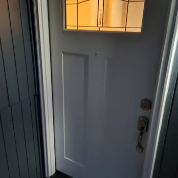 ASAP Maintenance - New door from the outside! With a new door lock! - Handyman Near Me ASAP Maintenance - New door from the outside! With a new door lock! - Handyman Near Me
