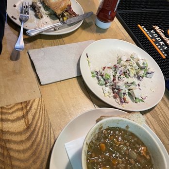 MetroFresh - two plates of food on a table - Soup Near Me - Atlanta, Georgia