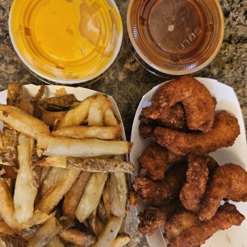 Red Hot Ranch - Fries-cheese sauce on the sides, mild sauce and a half lb shrimp - Hot Dogs Near Me - Chicago, Illinois
