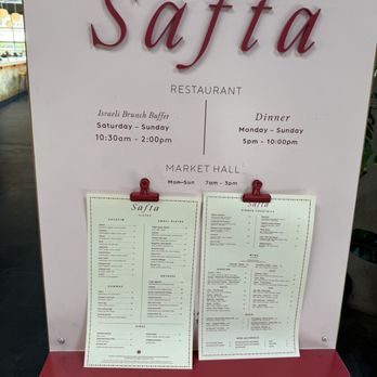 Safta - Looking at dinner menu and cocktails before brunch - Middle Eastern Near Me - Denver, Colorado