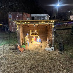 Mrs  Ruth's Christmas Tree Lot - Manger....thank you for having this