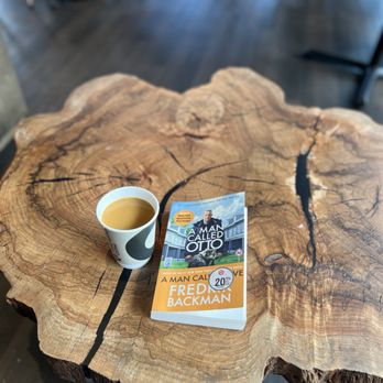 Congregation Coffee - Cool redwood table - Coffee & Tea Near Me - Germantown, Tennessee
