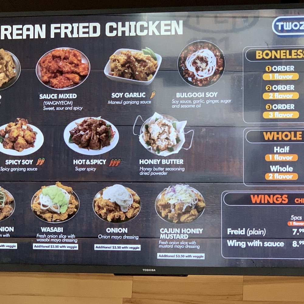 Twozone Chicken Hesperia - Menu - Korean Near Me - Hesperia, California