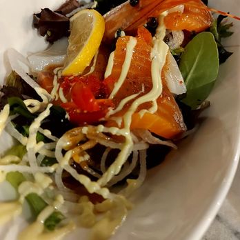 Guu Toramasa - Sashimi Salad ($14.80) - Japanese Near Me - Vancouver, British Columbia Guu Toramasa - Sashimi Salad ($14.80) - Japanese Near Me - Vancouver, British Columbia