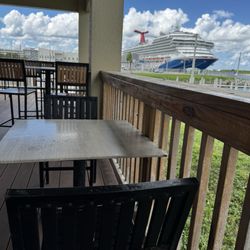 Jetty Park Campground - Just a view of a cruise ship