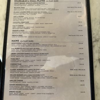 Modern Times Far West Lounge - Menu - food - Beer Bar Near Me - Encinitas, California