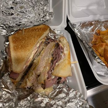 Papaw's Place - Gigantic double decker!  So big it was held together with BBQ SKEWERS!!! - Burgers Near Me - Blanchester, Ohio