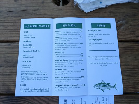 Menu photo 5 Greentail's Seafood Market and Kitchen Nags Head, NC