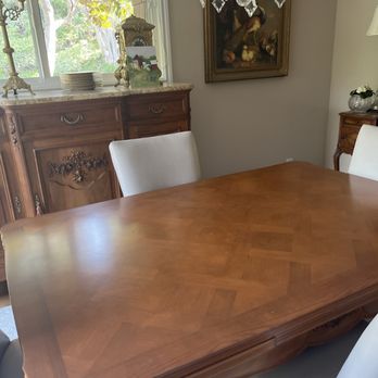 Custom Antiques Restoration - French antique dining room table - Furniture Repair Near Me - Santa Ana, California