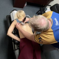 A Minor Adjustment - StemWave on spine and shoulders