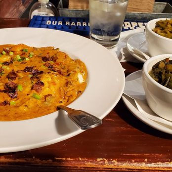 Harvest Moon Cafe - Shrimp and grits, collads, and green beans - Cafes Near Me - Rome, Georgia
