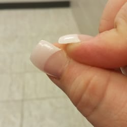 Soho Nails & Spa - One of the nails that was coming up 3days after getting them done.