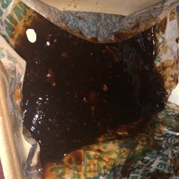 Huge pool of sauce