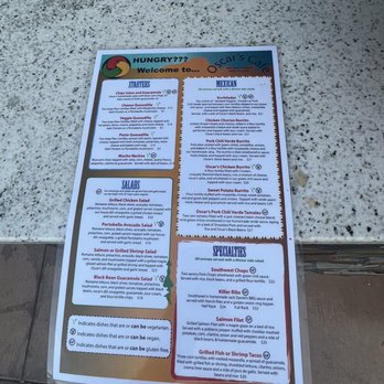 Oscar's Cafe - Menu - Mexican Near Me - Springdale, Utah