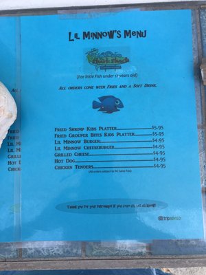 Menu photo 7 The Shark Shack Atlantic Beach, NC