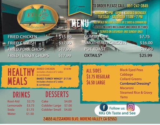 Menu photo 4 KK'S Oh Taste and See Moreno Valley, CA