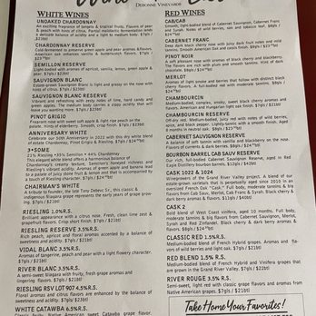 Debonné Vineyards - The wine list - Beer, Wine & Spirits Near Me - Madison, Ohio