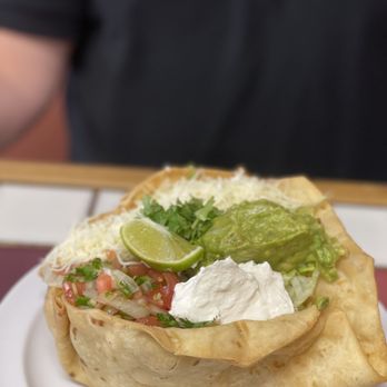 Carrillo's Mexican Deli - Tostada in flour shell Loaded with delicious chicken - Mexican Near Me - Simi Valley, California Carrillo's Mexican Deli - Tostada in flour shell Loaded with delicious chicken - Mexican Near Me - Simi Valley, California