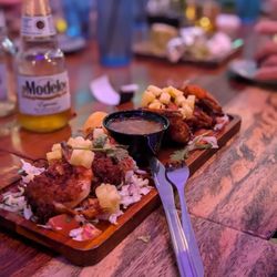 Las Hadas Mexican Bar & Eatery - Shrimp and pineapple dish