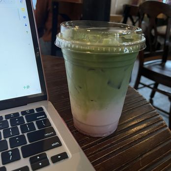 Scribbles Coffee - strawberry iced matcha - Coffee & Tea Near Me - Kent, Ohio