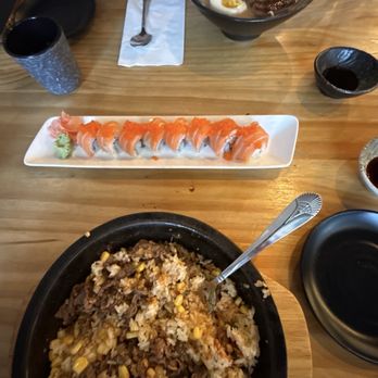 MiMi's Kitchen - Beef pepper rice , salmon roll, Pork Belly Ramen Noodle - Asian Fusion Near Me - San Jose, California