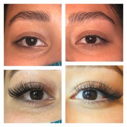Colorado Lash Company - Volume lashes before and after.