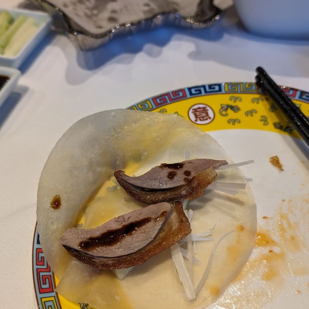 Peking Duck - a plate of food with chopsticks - Chinese Near Me - Ottawa, Ontario