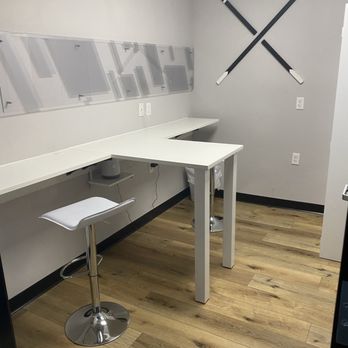 Affinity Office Furniture - Customer wall mounted communal work station. - Office Equipment Near Me - Columbia, Missouri Affinity Office Furniture - Customer wall mounted communal work station. - Office Equipment Near Me - Columbia, Missouri